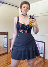Vintage Pink & Gray Pleated Plaid Skirt - 2X