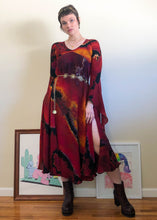 Vintage Fire Fairy Tie Dye Dress - XS/S/M
