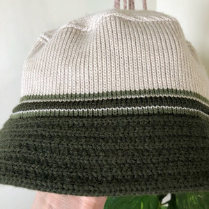 Vintage Striped Knit Hat