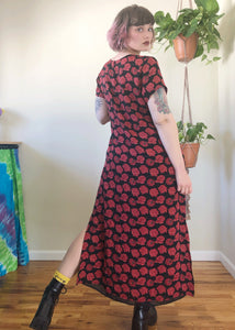 Vintage Rose Maxi Dress - L/XL/2X