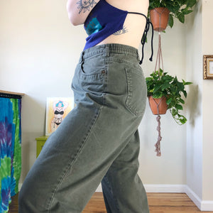 Vintage Olive Green Mom Jeans - 2X/3X