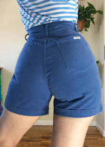 Vintage Periwinkle Denim Shorts - L/XL