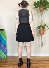 Vintage Detachable Chain Belt Black Skirt - XL/2X