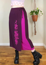 Vintage Mulberry and Magenta Skirt - XL/2X