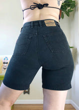 Vintage Faded Black Denim Shorts - M/L/XL