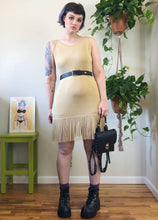 Vintage Golden Fringe Mini Dress - M/L/XL