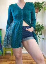 Handmade Teal Button Front Babydoll - M/L
