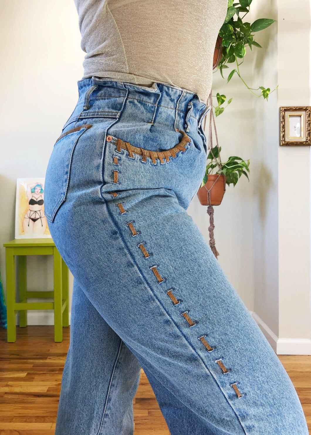 Paperbag High-Rise Mom Jeans