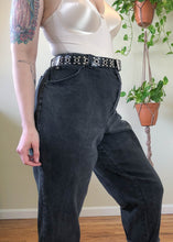Vintage Faded Black Mom Jeans with Slight Stretch - 3X