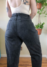 Vintage Faded Black Mom Jeans with Slight Stretch - 3X