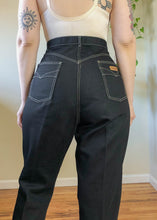 Vintage Gitano Black Jeans with Contrast Stitch - 2X