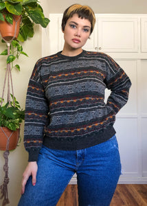 Vintage Harvest Pullover Sweater - XL