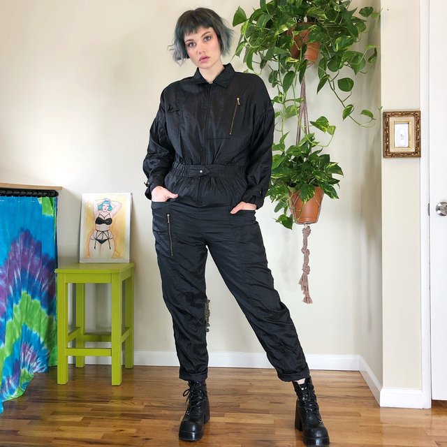 Vintage Windbreaker Jumpsuit - L/XL