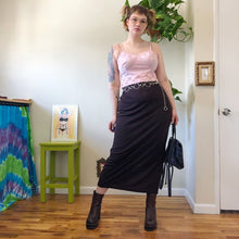 Vintage Brown Slinky Skirt - L/XL/2X