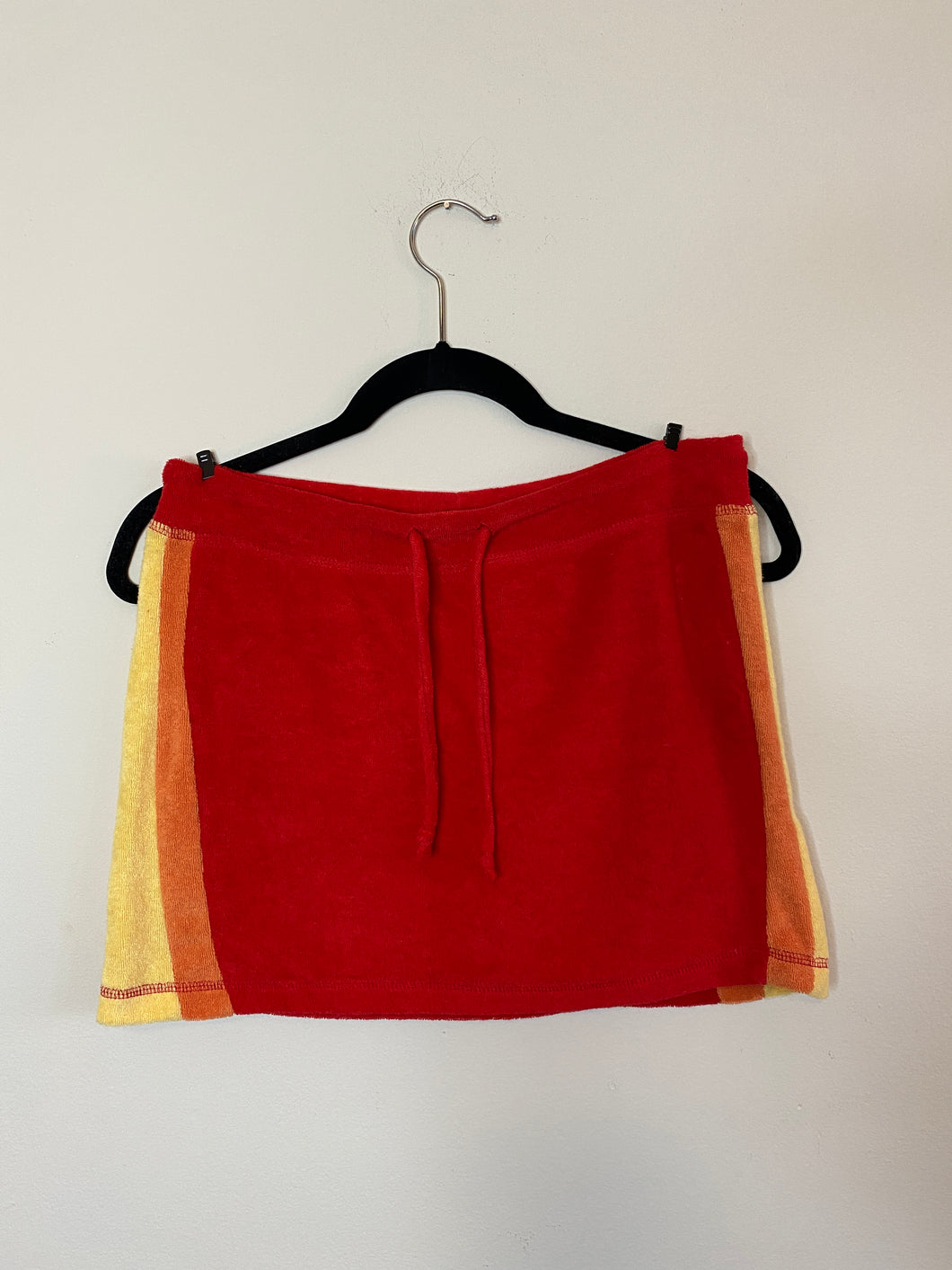 Vintage Terry Cloth Rainbow Brite Mini Skirt - S/M
