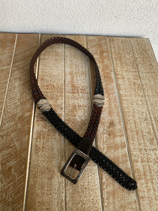Vintage Woven Reversible Belt - L