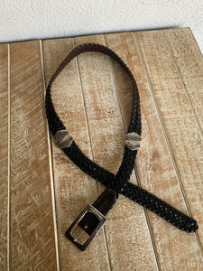 Vintage Woven Reversible Belt - L