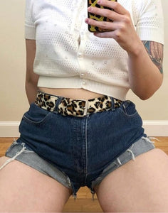 Vintage Ultra Classic Jean Shorts with Waist Cincher in Back - L/XL –  Isabel Hendrix