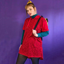 Raglan Hooded Sweatshirt Dress - XL/2X/3X